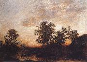 Ralph Blakelock After sundown oil painting